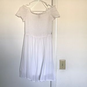 White off the shoulder summer dress